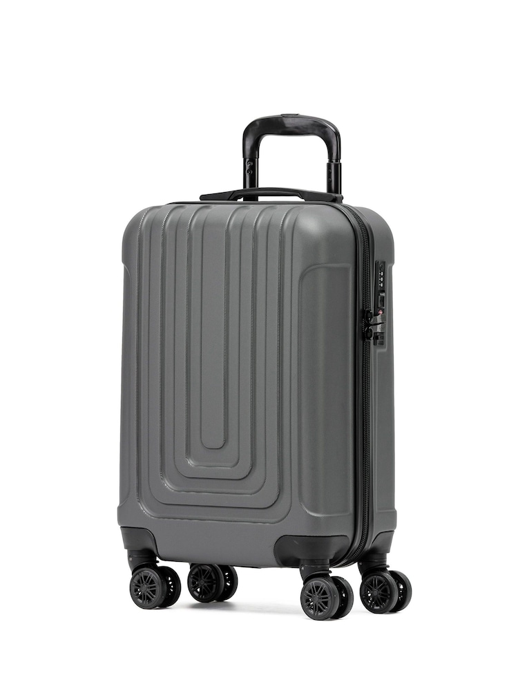 Flight Knight 55x35x20cm 8 Wheel ABS Hard Case Cabin Carry On Hand Luggage - Image 1 of 7
