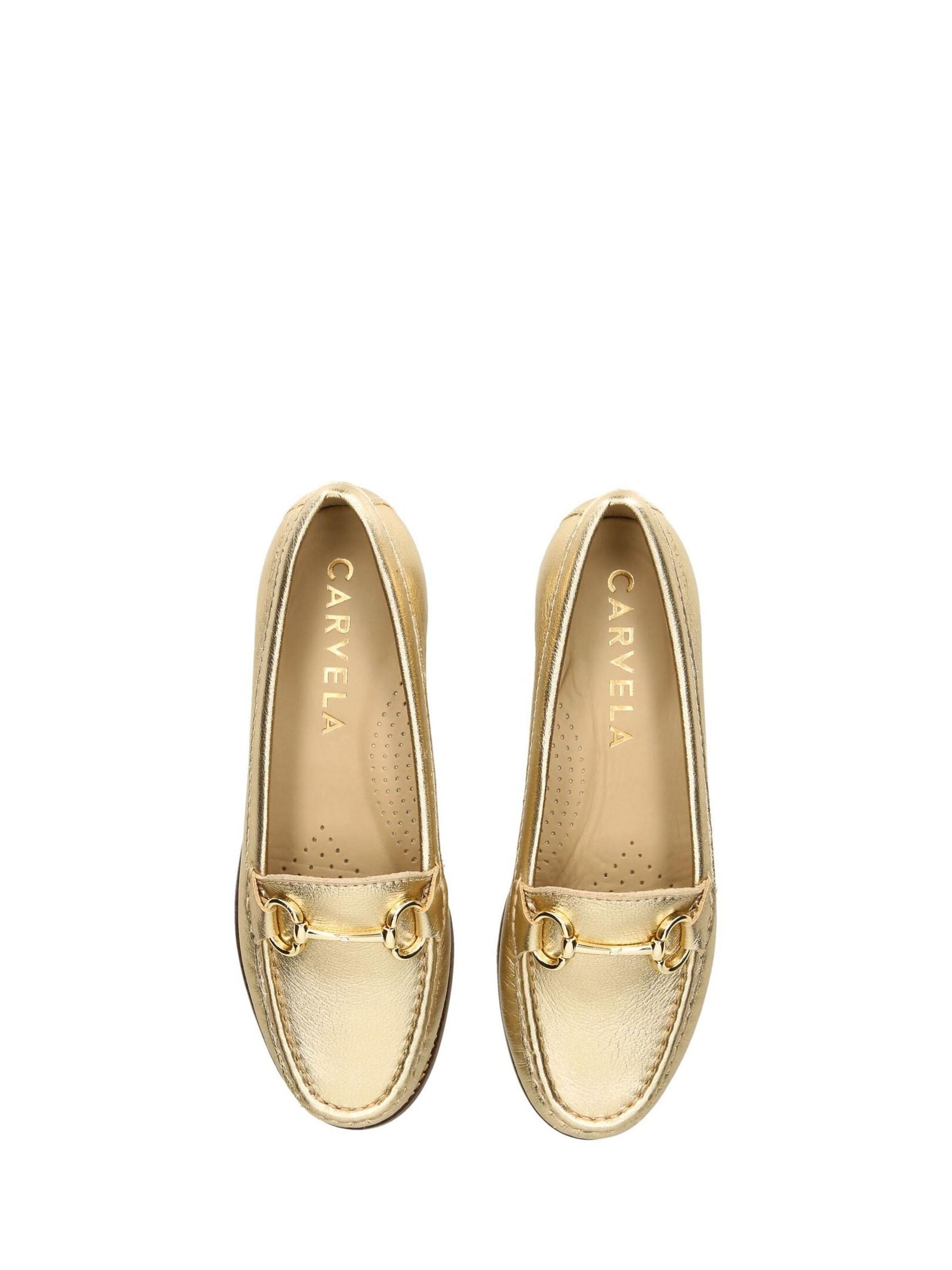 Carvela gold shoes shop