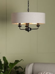 Laura Ashley Black Sorrento Ceiling Light - Image 1 of 3