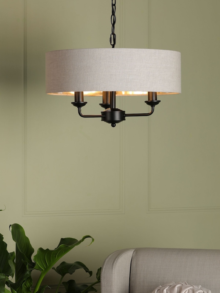 Laura Ashley Black Sorrento Ceiling Light - Image 1 of 3