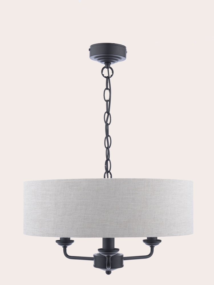 Laura Ashley Black Sorrento Ceiling Light - Image 3 of 3