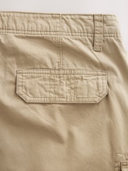 Navy Blue/Stone Natural 100% Cotton Cargo Shorts 2 Pack - Image 11 of 12