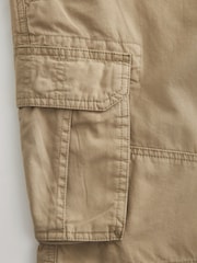 Navy Blue/Stone Natural 100% Cotton Cargo Shorts 2 Pack - Image 12 of 12