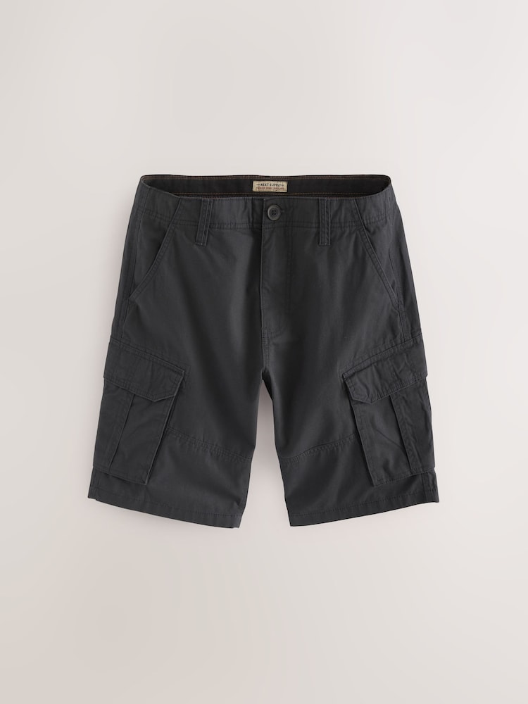Bleu/Grège Naturel bleu marine - 100% coton Short Cargo 2 Lot - Image 6 of 12