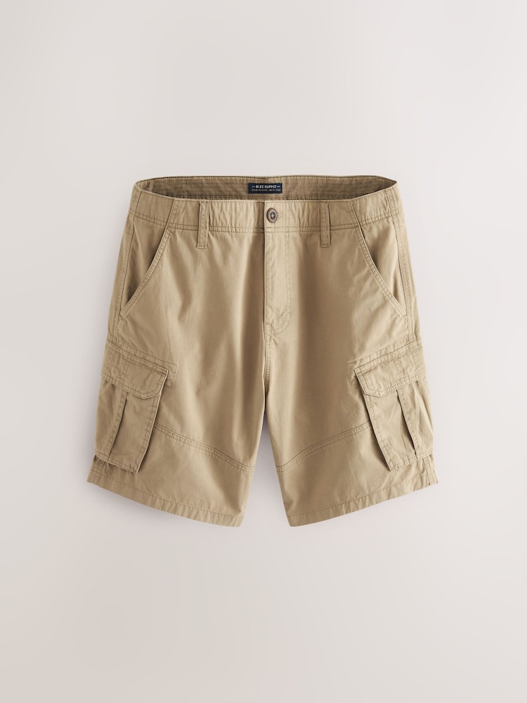 Bleu/Grège Naturel bleu marine - 100% coton Short Cargo 2 Lot - Image 7 of 12