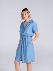 Animal Blue Shirt Dress - Image 1 of 4