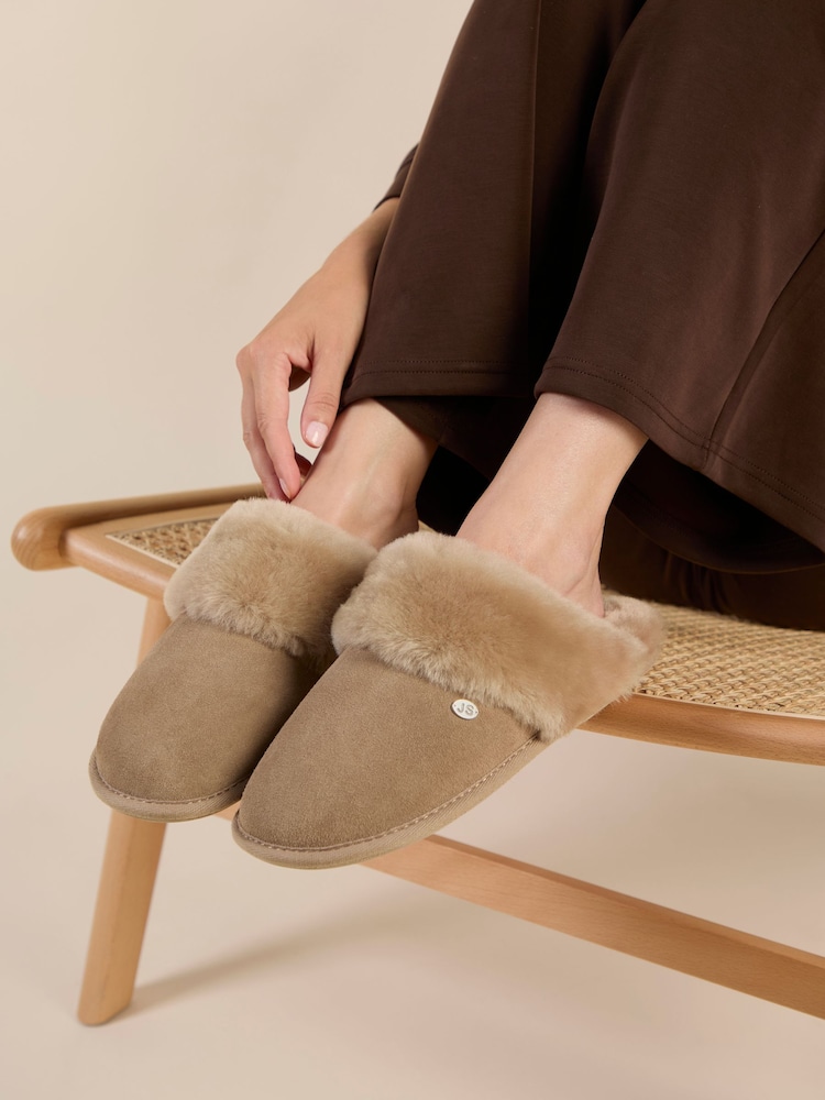 Just Sheepskin Ladies Duchess Sheepskin Slipper - Image 1 of 5 Just Sheepskin Ladies Duchess Sheepskin Slipper - Image 1 of 5