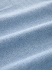 Light Blue Regular Fit Knitted Polo Shirt - Image 8 of 8