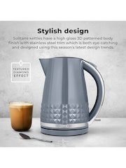 Tower Grey Solitaire 1.5L 3KW Kettle - Image 3 of 8