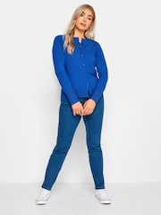 modra - M&Co Petite Button Cardigan - Slika 2 iz 4