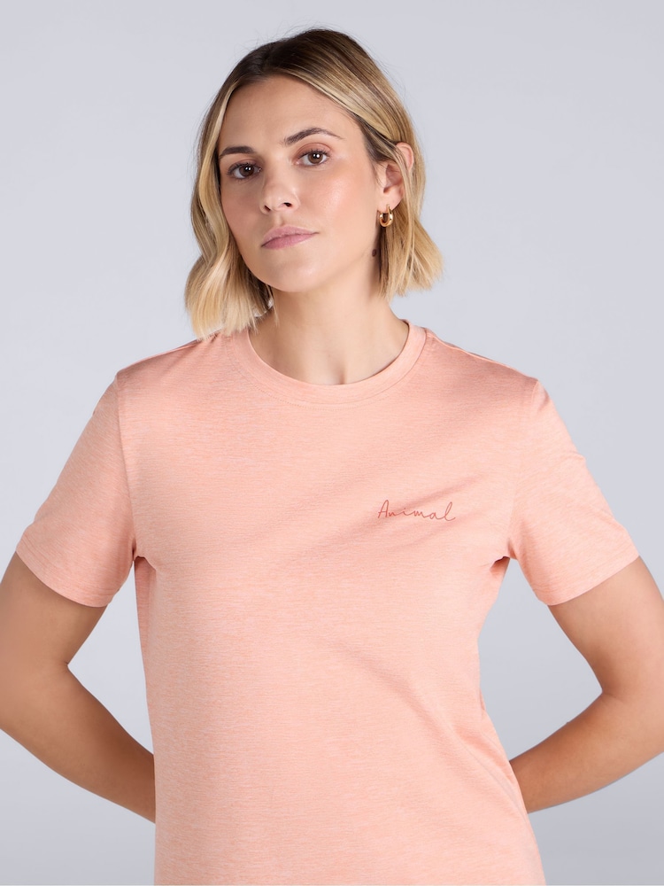 Animal Pink Latero Quick Drying Hybrid Swim T-Shirt - Image 1 of 8 Animal Pink Latero Quick Drying Hybrid Swim T-Shirt - Image 1 of 8