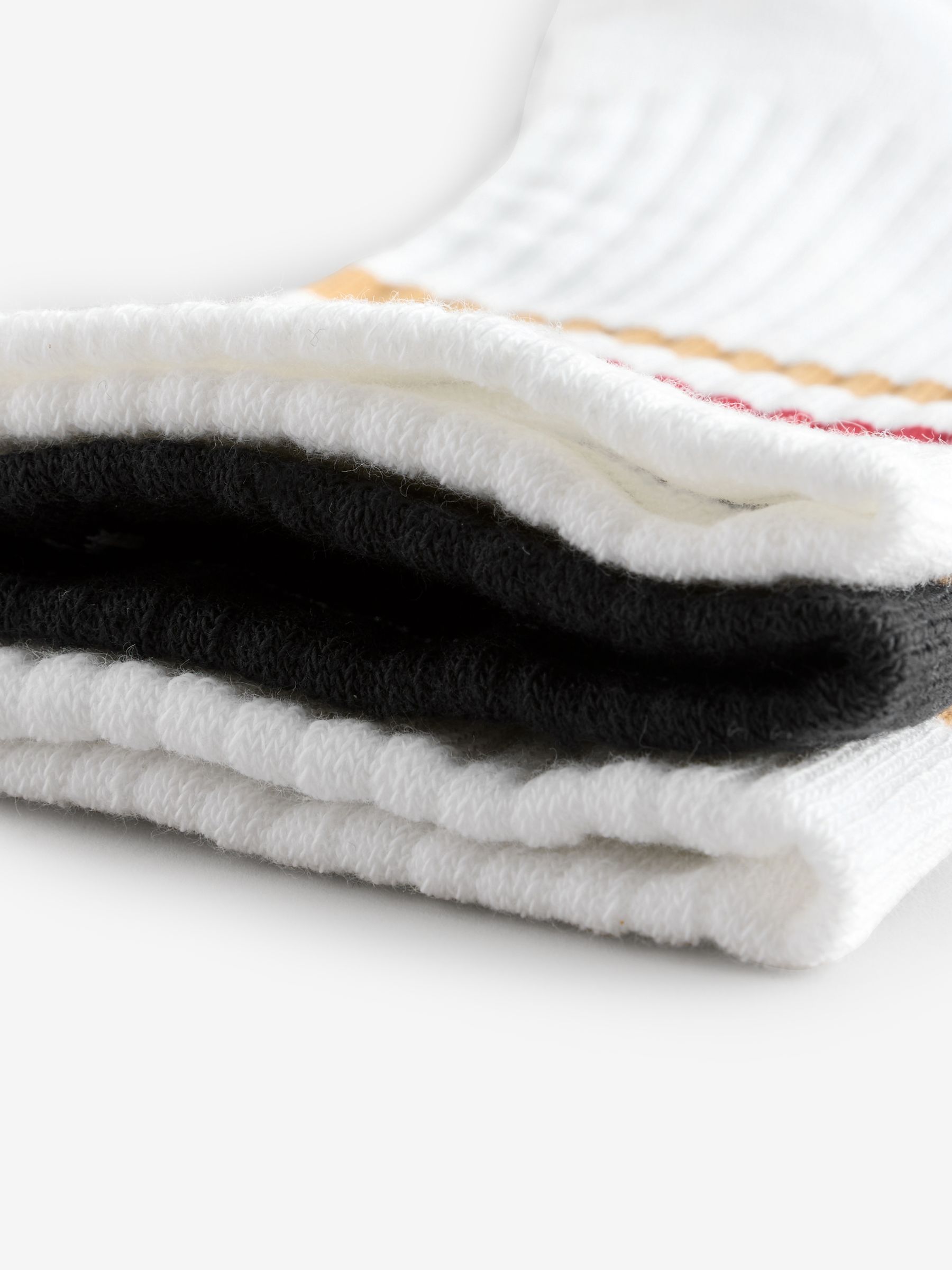 Buy adidas Black/Gold 3-Stripe Crew Length Socks 3 Pack from Next USA