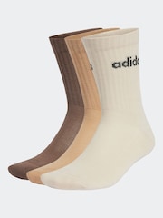 adidas Neutral Linear Crew Cushioned Socks 3 Pack - Image 2 of 2