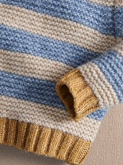Mamas & Papas Stripe Knitted Jumper - Imagem 2 de 3