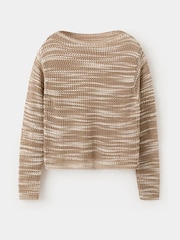 Mango Brown Stripe Knit Jumper - Image 5 of 7