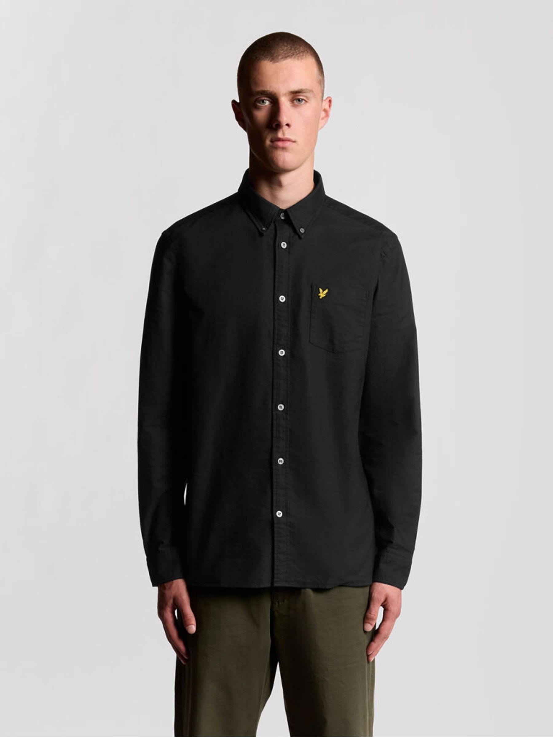 Lyle and Scott - Men's - Oxford Shirt - Button Down - Black - XXL - Image 4