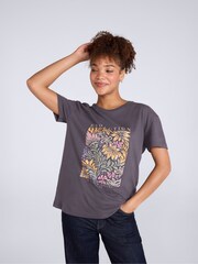 Animal Dark Grey Leena Boxy T-Shirt - Image 1 of 4