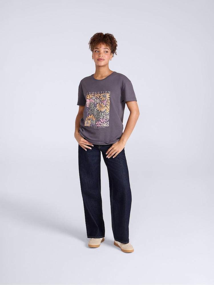 Animal Dark Grey Leena Boxy T-Shirt - Image 2 of 4 Animal Dark Grey Leena Boxy T-Shirt - Image 2 of 4