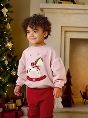Mamas & Papas Rocking Horse Christmas Sweatshirt - Bild 5 von 8