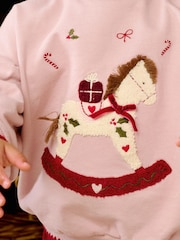 Mamas & Papas Rocking Horse Christmas Sweatshirt - Bild 6 von 8