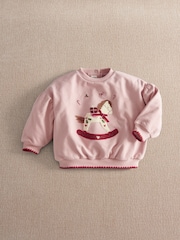Mamas & Papas Rocking Horse Christmas Sweatshirt - Bild 7 von 8