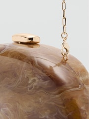 Mango Brown Structured Handbag - Image 3 of 4