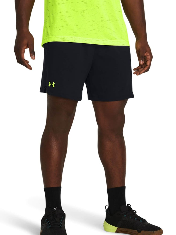 Under Armour Black/Gold Vanish Shorts - Image 1 of 6 Under Armour Black/Gold Vanish Shorts - Image 1 of 6