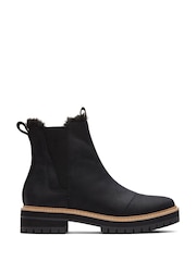 Toms Dakota Water Resistant Leather Faux Fur Boots - Image 1 of 4