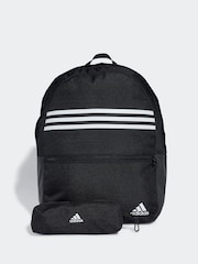Negro/Blanco - adidas Classic Horizontal 3 Stripes Backpack - Imagen 1 de 7