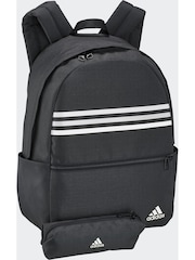 Negro/Blanco - adidas Classic Horizontal 3 Stripes Backpack - Imagen 2 de 7