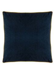 Evans Lichfield Blue Chatsworth Artichoke Floral Piped Cushion - Image 3 of 5