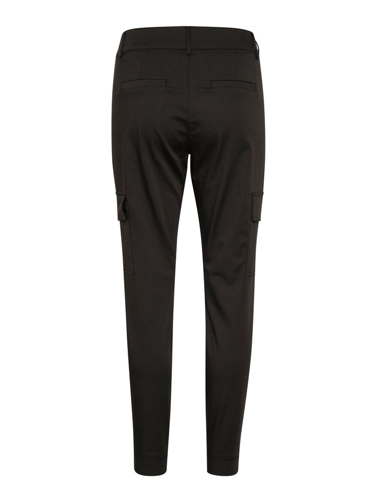 Kaffe Lea Black Trousers With Cargo Pockets - Image 6 of 6