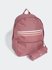 Rosa - adidas Classic Horizontal 3 Stripes Backpack - Imagen 2 de 6