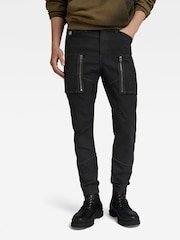 G Star Zip Pkt 3D Skinny Cargo Black Jeans - Image 1 of 5