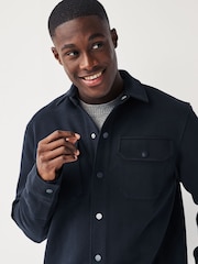 Navy Blue Popper Shacket - Image 2 of 8