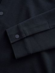 Navy Blue Popper Shacket - Image 6 of 8