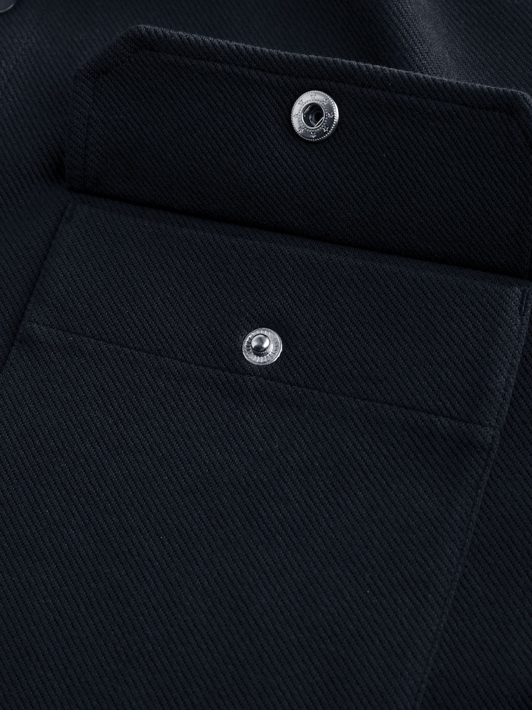 Navy Blue Popper Shacket - Image 8 of 8