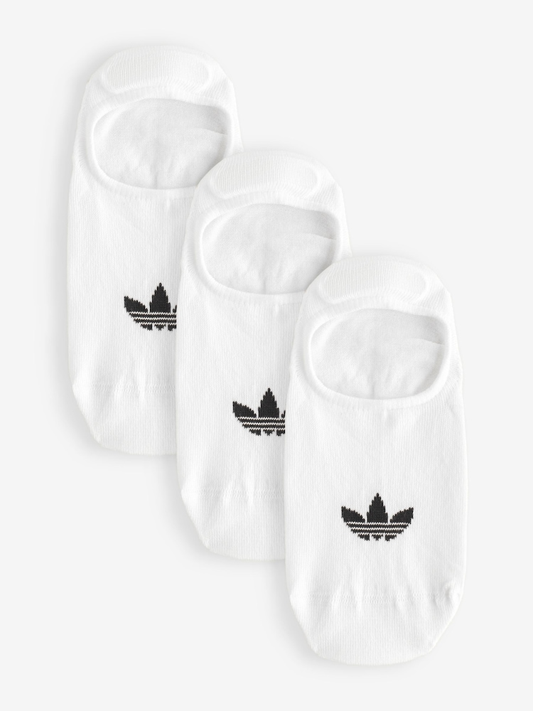 adidas Originals White/Black Low Cut Socks 3 Pack - Image 1 of 5