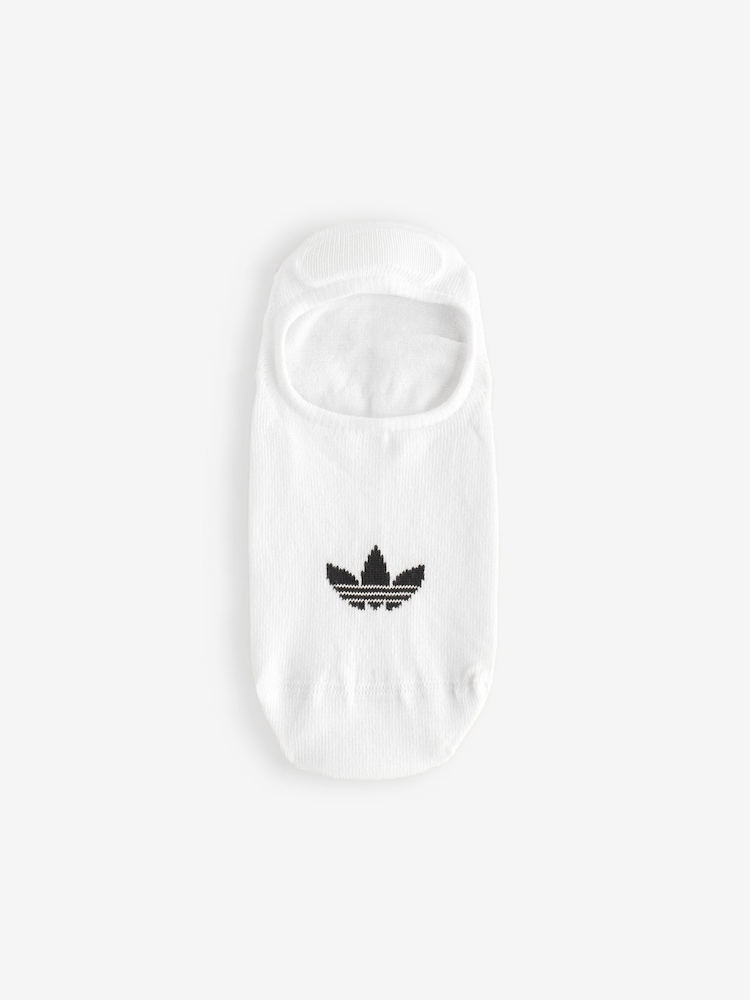 adidas Originals White/Black Low Cut Socks 3 Pack - Image 3 of 5