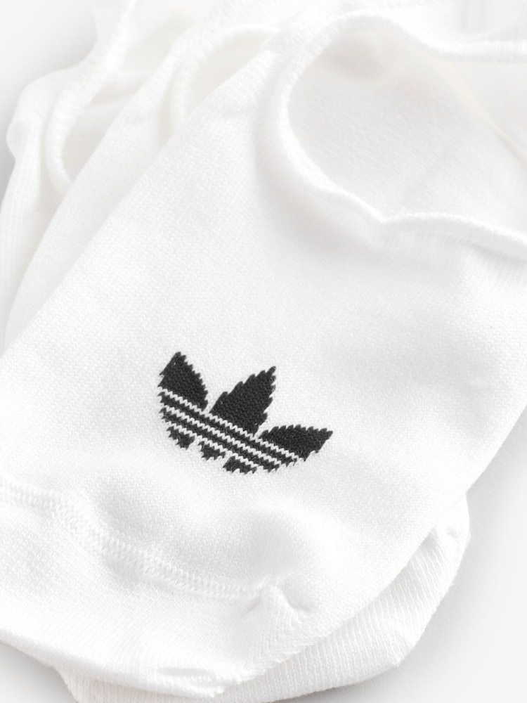 adidas Originals White/Black Low Cut Socks 3 Pack - Image 4 of 5