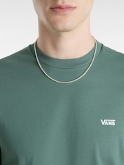 Vans בצבע ירוק, חולצת טי עם לוגו חזה בצד שמאל לגברים, %100 כותנה - Image 3 of 6