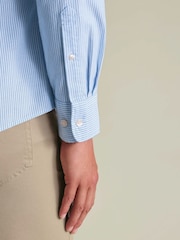 Charles Tyrwhitt Blue Rfu Button-Down Washed Oxford Slim Fit Shirt - Image 3 of 5