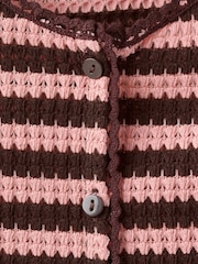 Mango Pink Stripe Vest - Image 8 of 8