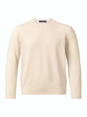 Charles Tyrwhitt Natural Pure Merino Crew Neck Jumper - Image 4 of 6