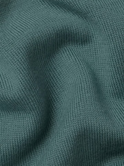 Charles Tyrwhitt Green Pure Merino V-Neck Jumper - Image 5 of 5