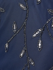 Adrianna Papell Blue Studio Long Sleeve Bead Dress - Image 6 of 6