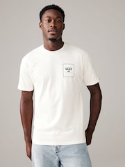 Vans Mens Mini Box 100% Cotton White T-Shirt - Image 1 of 5