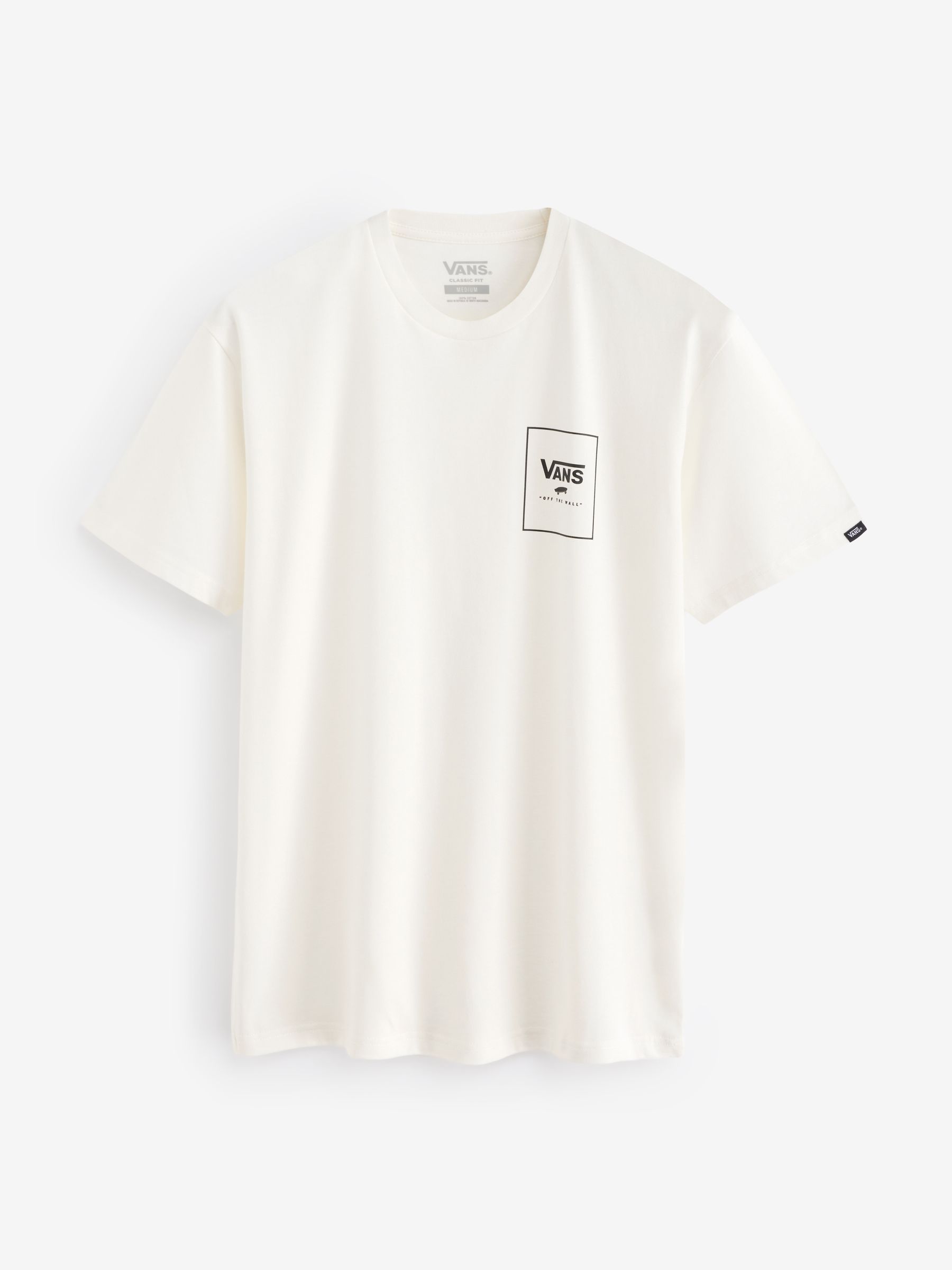 Vans white t shirt mens cheap