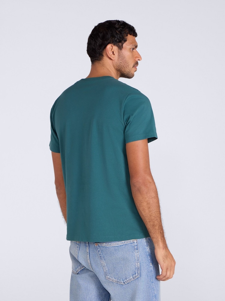 Animal Blue Classico Mens 100% Cotton T-Shirt - Image 2 of 4 Animal Blue Classico Mens 100% Cotton T-Shirt - Image 2 of 4