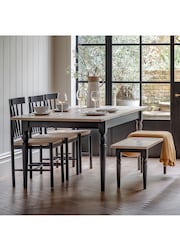 Gallery Home Meteor Navy Leroy Extending Dining Table - Image 2 of 3
